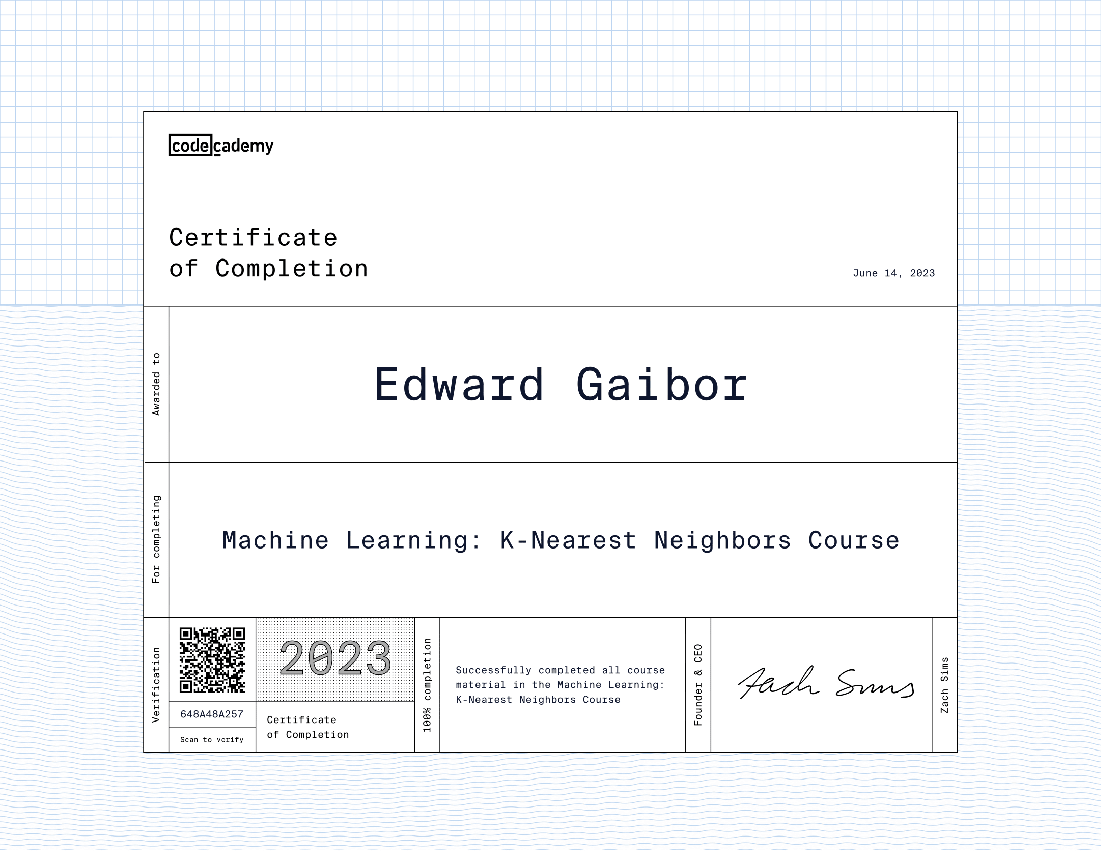 Certificate 2