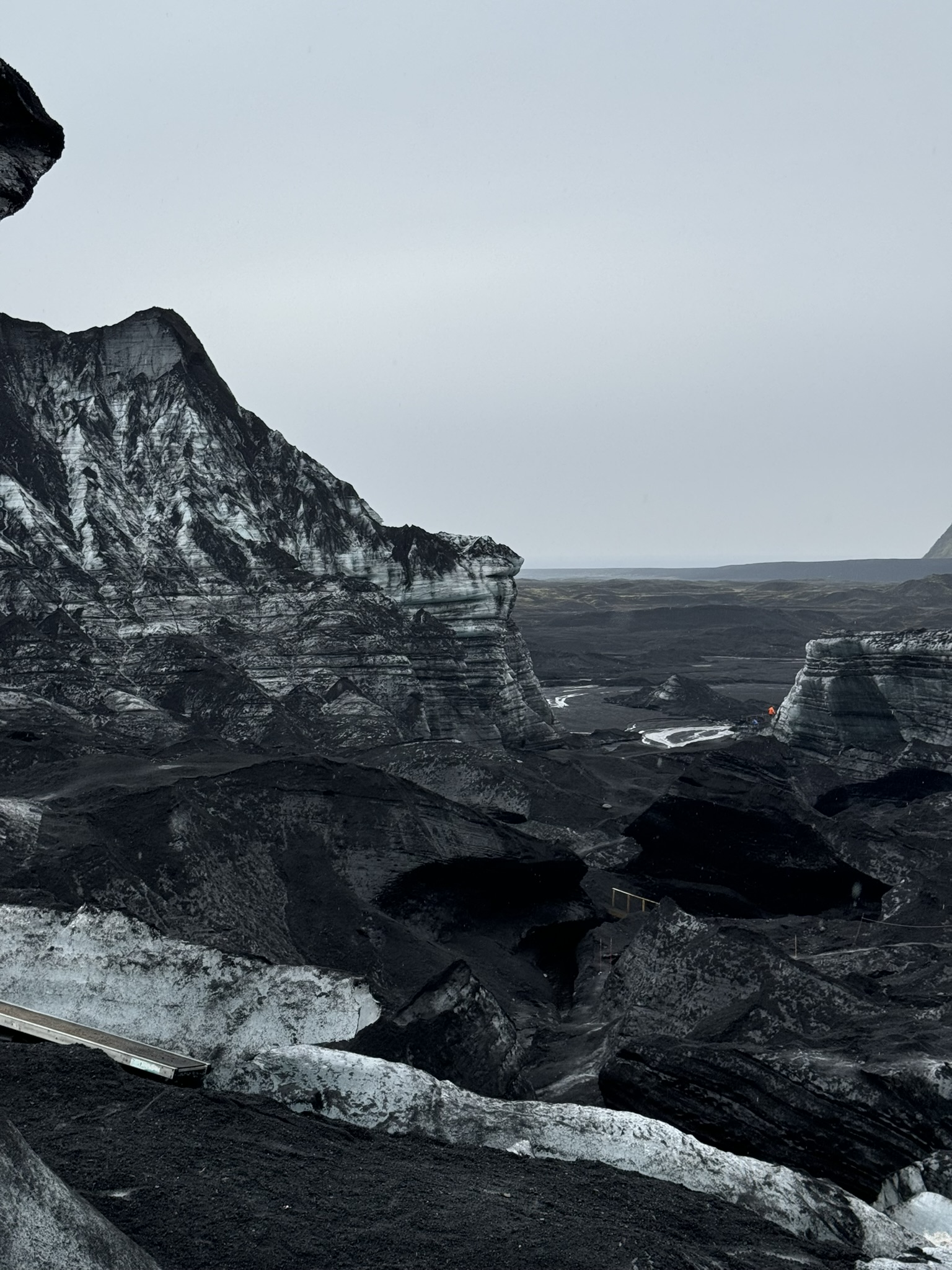 Glacier view and horizon.